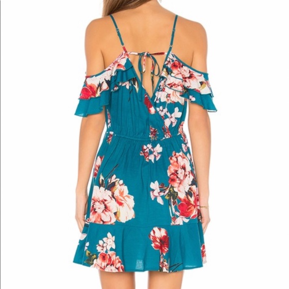 Band of Gypsies floral ruffle hem dress - Picture 2 of 2